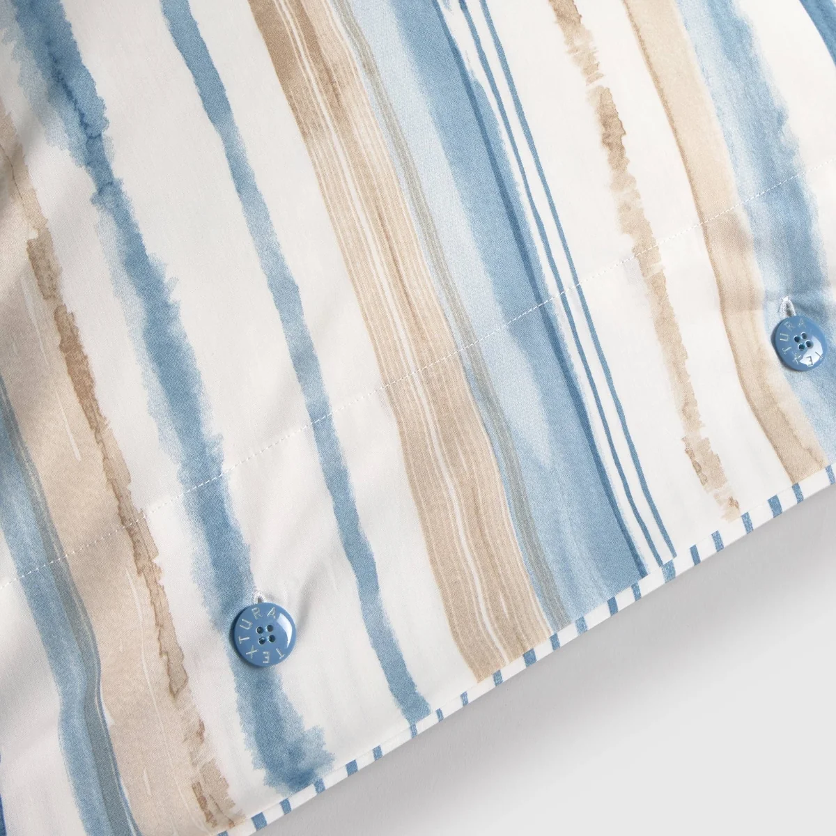 Funda de almohada algodón percal rayas Medarena - Imagen 5