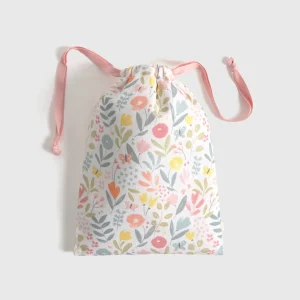 Bolsa de algodón estampado floral Bloom