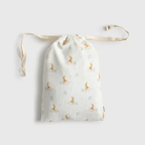Bolsa algodón gasa conejos nubes Conu