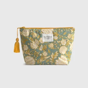 Neceser algodón estampado flores Kenze