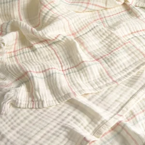 Plaid algodón gasa Mucua